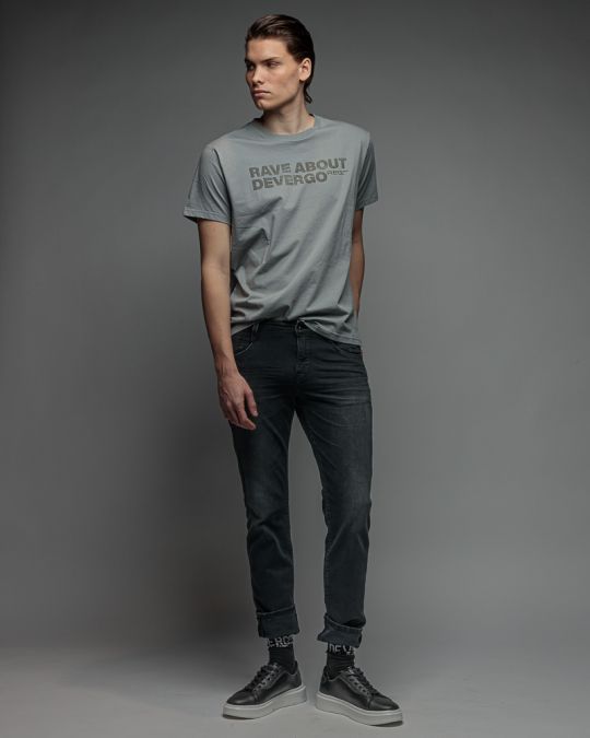 GREY MEN'S SHORT SLEEVE T-SHIRT 1D26SS4040SS0105
