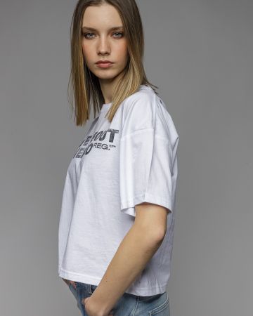 WHITE WOMEN'S SHORT SLEEVE T-SHIRT 2D26SS4526SS0105