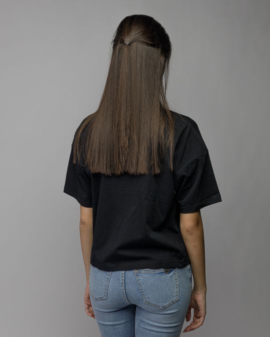 BLACK WOMEN'S SHORT SLEEVE T-SHIRT 2D26SS4526SS0105