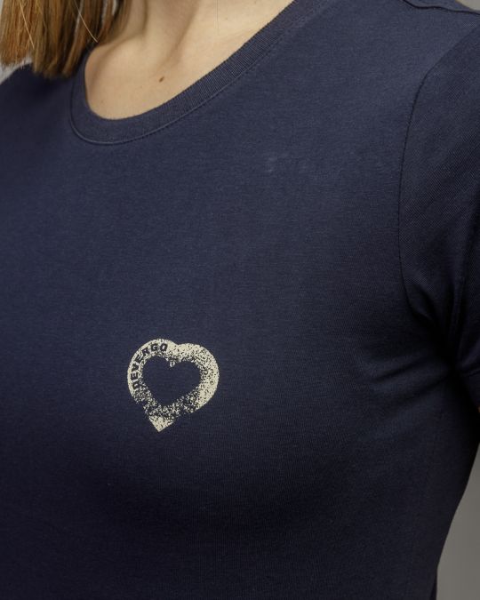 BLUE WOMEN'S SHORT SLEEVE T-SHIRT 2D26SS4530SS0105