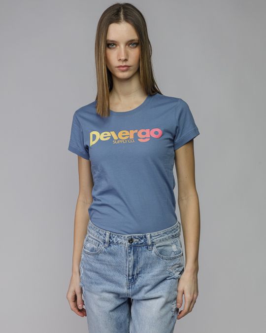 BLUE WOMEN'S SHORT SLEEVE T-SHIRT 2D26SS4544SS0105