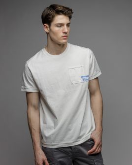 WHITE MEN'S SHORT SLEEVE T-SHIRT 1D26SS4046SS0105