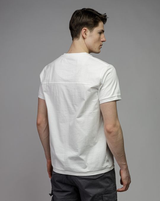 WHITE MEN'S SHORT SLEEVE T-SHIRT 1D26SS4046SS0105