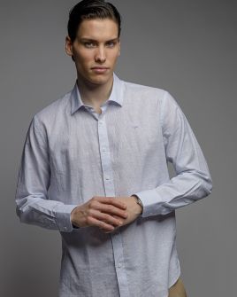 BLUE MEN'S SHIRT 1D26SS5000LS1301