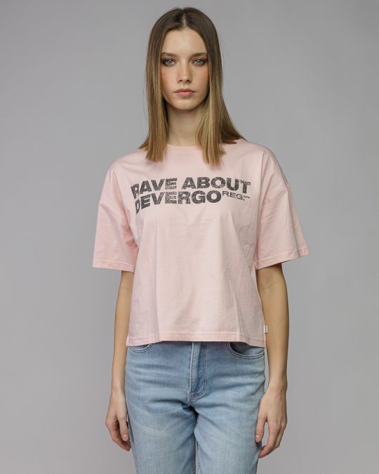 PINK WOMEN'S SHORT SLEEVE T-SHIRT 2D26SS4526SS0105