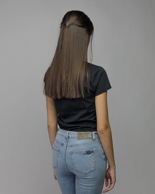 BLACK WOMEN'S SHORT SLEEVE T-SHIRT 2D26SS4549SS0105