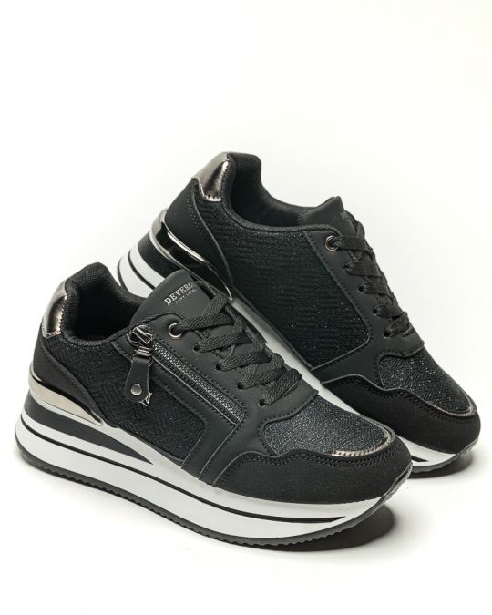 BLACK WOMEN'S SNEAKER  - PEARL DE26SS3520PU UL