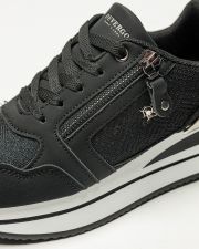 BLACK WOMEN'S SNEAKER  - PEARL