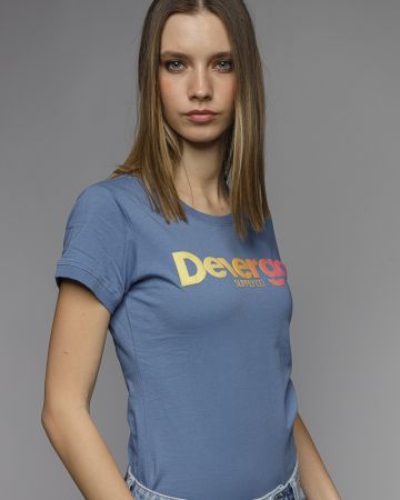 BLUE WOMEN'S SHORT SLEEVE T-SHIRT 2D26SS4544SS0105