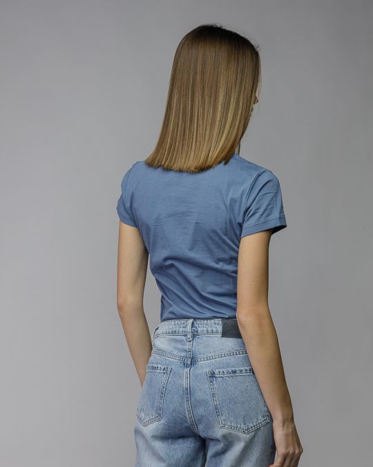 BLUE WOMEN'S SHORT SLEEVE T-SHIRT 2D26SS4544SS0105