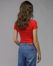 RED WOMEN'S SHORT SLEEVE T-SHIRT