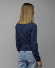 BLUE WOMEN'S ZIP SWEATER