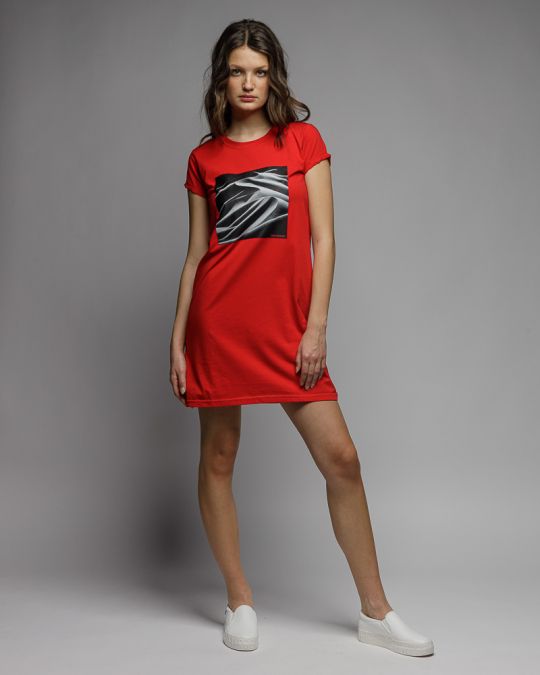 RED WOMEN'S DRESS 2D26SS9593DR0224