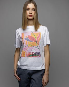 PINK WOMEN'S SHORT SLEEVE T-SHIRT 2D26SS4527SS0105