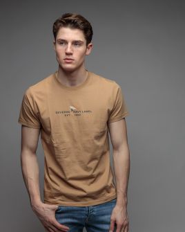 BROWN MEN'S SHORT SLEEVE T-SHIRT 1D26SS4018SS0105