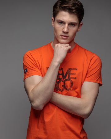 ORANGE MEN'S SHORT SLEEVE T-SHIRT 1D26SS4033SS0105