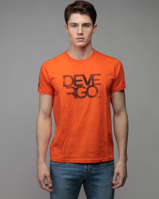 ORANGE MEN'S SHORT SLEEVE T-SHIRT 1D26SS4033SS0105