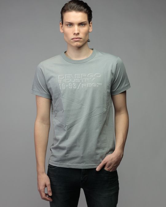 GREY MEN'S SHORT SLEEVE T-SHIRT 1D26SS4034SS0105