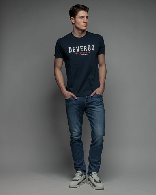 BLUE MEN'S SHORT SLEEVE T-SHIRT 1D26SS4038SS0105
