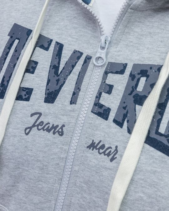 GREY MEN'S ZIP SWEATER 1D26SS4084KA0705