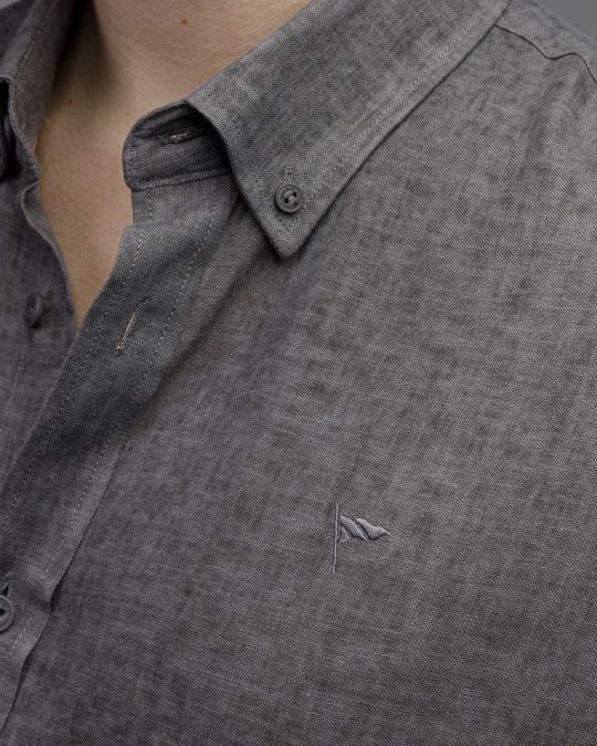 BLACK MEN'S SHIRT 1D26SS5005LS1301