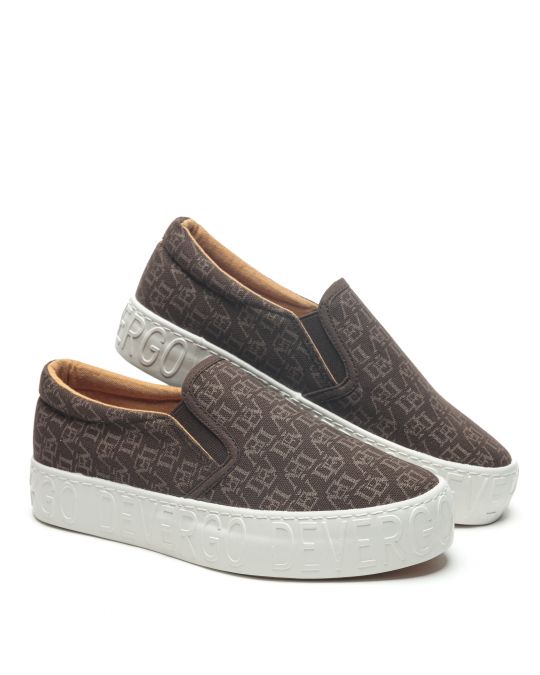 BROWN WOMEN'S BALLERINA  - HELIA DEV DE26SS3515DV KD