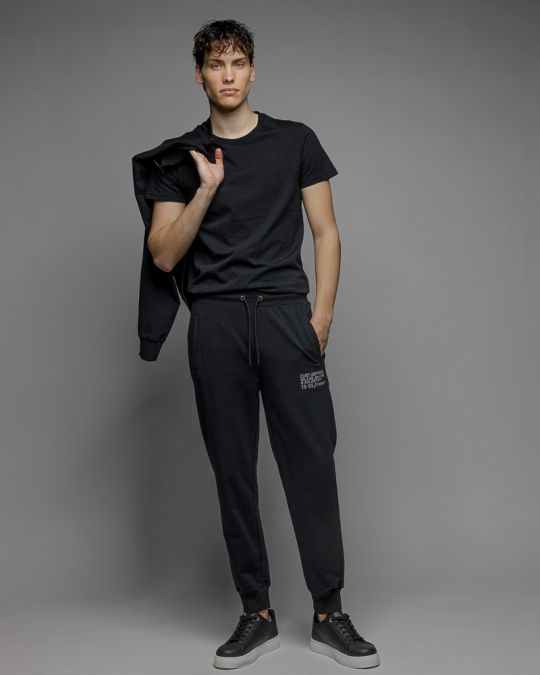 BLACK MEN'S SWEATPANTS 1D26SS1185LP0705