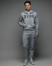 GREY MEN'S ZIP SWEATER