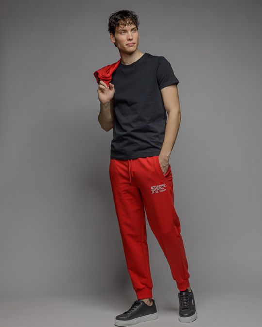 RED MEN'S SWEATPANTS 1D26SS1185LP0705
