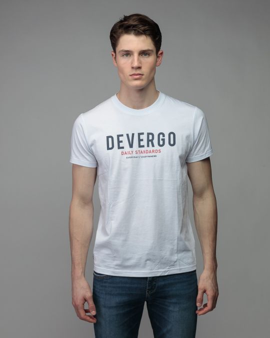 WHITE MEN'S SHORT SLEEVE T-SHIRT 1D26SS4038SS0105