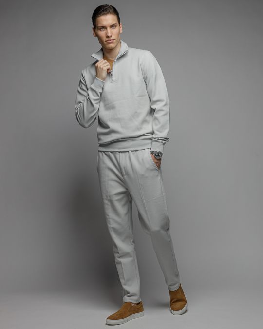 GREY MEN'S SWEATSHIRT 1D26SS4093LS0701