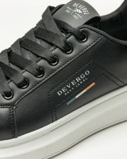 BLACK MEN'S SNEAKER  - GOLD