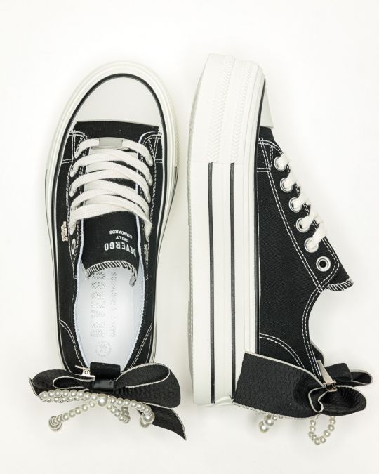 BLACK WOMEN'S SNEAKER  - NINA DE26SS5505CA BF