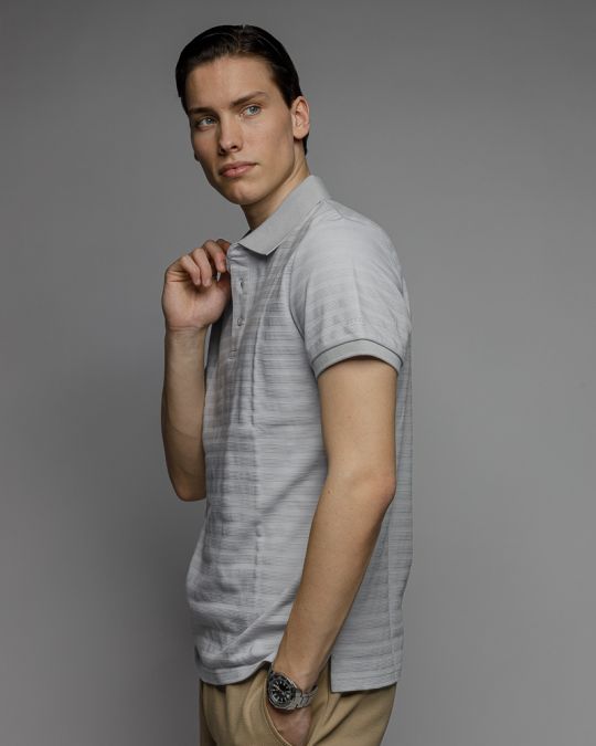 GREY FÉRFI RÖVID UJJÚ GALLÉROS PÓLÓ 1D26SS4015SS0101