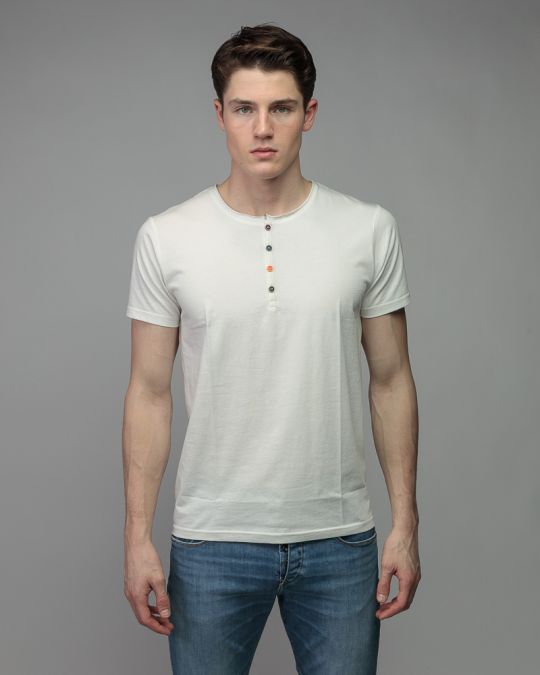 WHITE MEN'S SHORT SLEEVE T-SHIRT 1D26SS4019SS0105