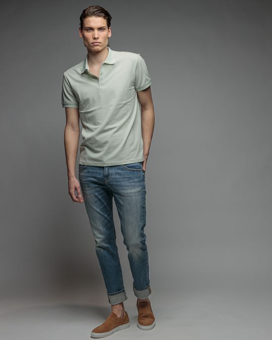 GREEN FÉRFI RÖVID UJJÚ GALLÉROS PÓLÓ 1D26SS4037SS2405