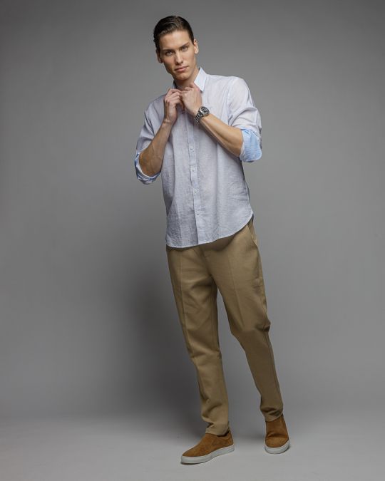 BLUE MEN'S SHIRT 1D26SS5000LS1301