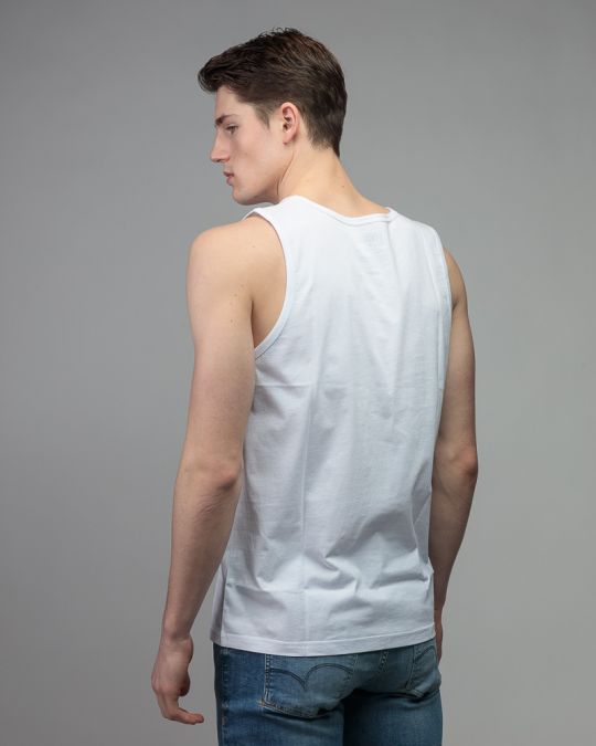 WHITE MEN'S SINGLET 1D26SS4013SL0105