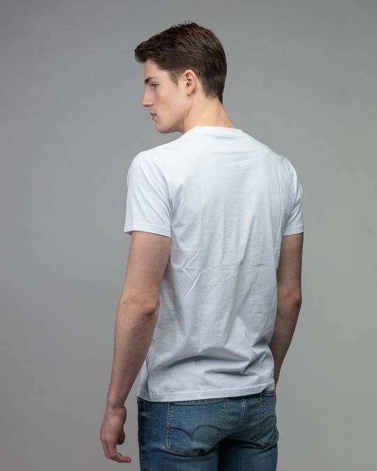 WHITE MEN'S SHORT SLEEVE T-SHIRT 1D26SS4033SS0105