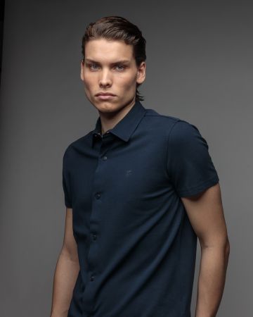 BLUE MEN'S SHIRT 1D26SS5008SS2405