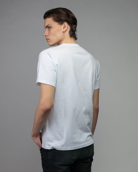 WHITE MEN'S SHORT SLEEVE T-SHIRT 1D26SS4040SS0105