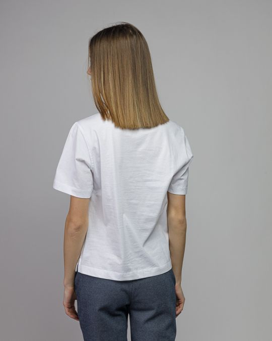 WHITE WOMEN'S SHORT SLEEVE T-SHIRT 2D26SS4527SS0105