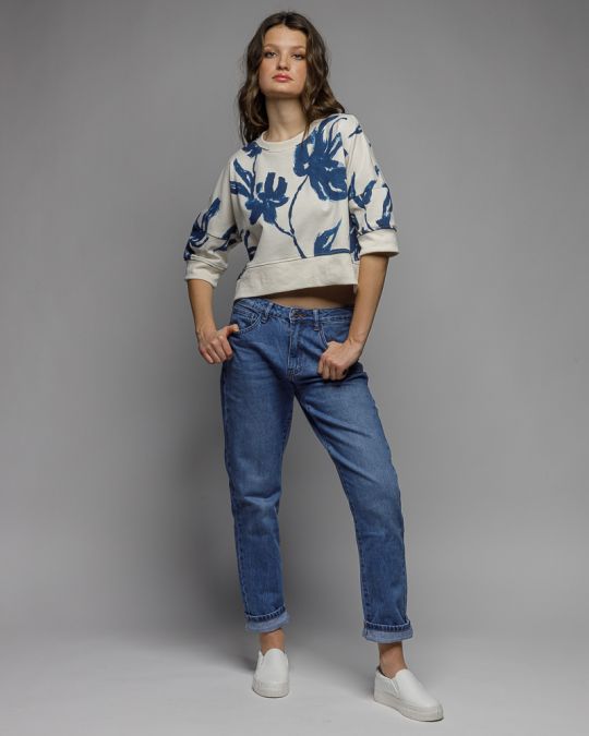 BLUE WOMEN'S SWEATSHIRT 2D26SS4590SS0705