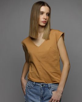 YELLOW WOMEN'S TOP 2D26SS4531SL0205