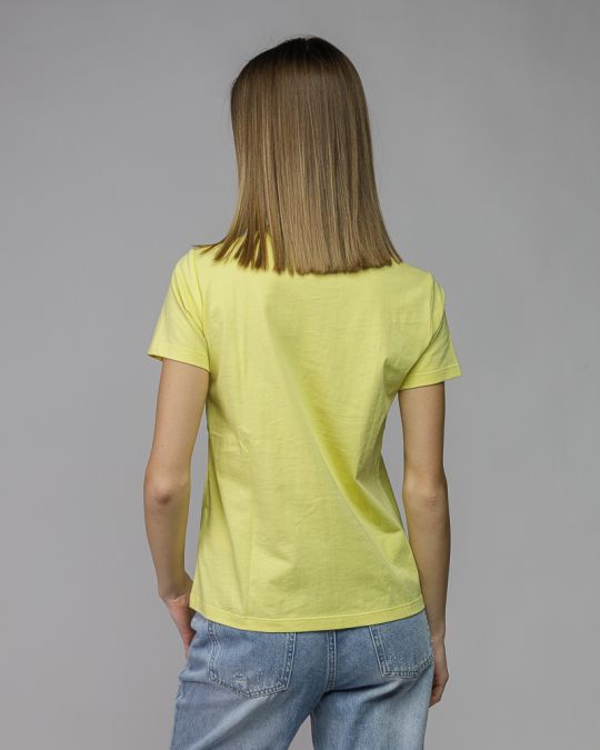 YELLOW WOMEN'S SHORT SLEEVE T-SHIRT 2D26SS4540SS0105