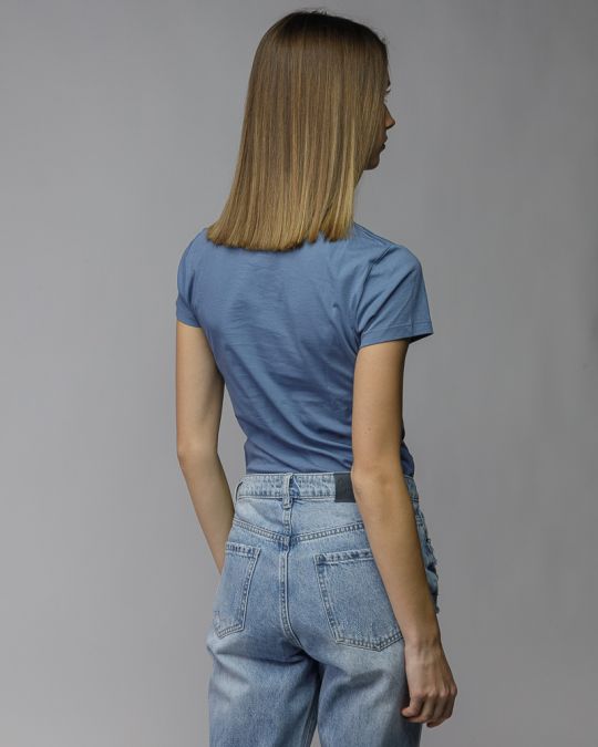 BLUE WOMEN'S SHORT SLEEVE T-SHIRT 2D26SS4541SS0105