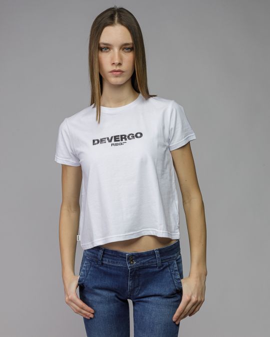 WHITE WOMEN'S SHORT SLEEVE T-SHIRT 2D26SS4542SS0224