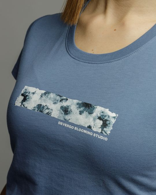 BLUE WOMEN'S SHORT SLEEVE T-SHIRT 2D26SS4541SS0105