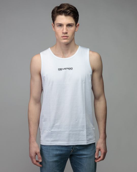 WHITE MEN'S SINGLET 1D26SS4013SL0105