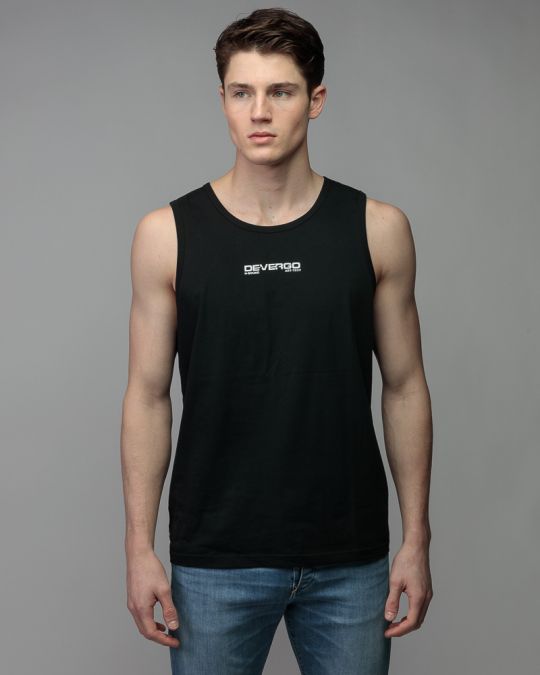 BLACK MEN'S SINGLET 1D26SS4013SL0105